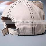 Direct Factory Wholesale Cute Sweet Cat Embroideried Flat Caps and Hats thumbnail-6