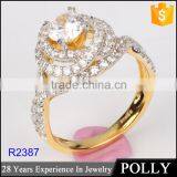 Latest Beauty Design Diamond Ring Flower Shape 925 Silver cz Ring thumbnail-2