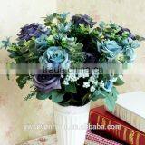 Household Act the Role Ofing is Tasted High-grade Simulation 11 Head Fake Silk Artificial Flowers Painting Dream Rose European s thumbnail-1