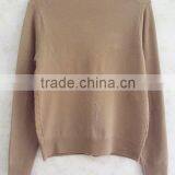 Lady Plaid Knitting Wear Beaded Long Sleeve Sweater Cardigan thumbnail-3