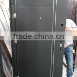 russia door professional manufacturers russia cheap steel security door with black powder coated color