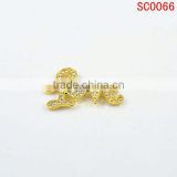 SC0066 39*30mm fashion love alloy connector 2013, jewelery connector