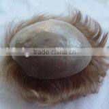Top Quality Stock Indian Human Hair Swiss Lace Base Mens Toupee thumbnail-3