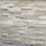 Stacked Stone Ledger Panels-Oak White Marble Split Face thumbnail-1