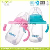 Most Comfortable Cute Penguim Shape Wide Neck Caliber Baby PP Feeding Bottle 210ML