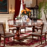 American royal dining room furniture sets/household dining table and chairs/top sales solid wood cabinet AS23