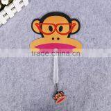 Hot Sale Lovely Monkey Design Kids Hand Fan pp Fan pp Plastic Advertising Hand Fan