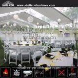 Elegant Waterproof White PVC Fabric Large Vinyl Tent With Side Wall Window Wedding Marquee Tent for Sale thumbnail-2
