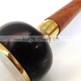 Brass & Wooden Ware Designer Black Color Compass Handle Walking Stick Wk1113 thumbnail-3