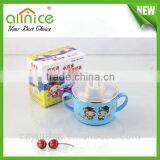 Stainless Steel Kids Bowl With Handle/cartoon Baby Feeding Bowl