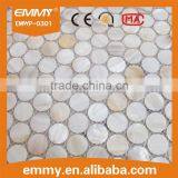 2016 New Design Washroom/Kitchen Wall Decorative White Freshwater MOP Shell Mosaic Tile thumbnail-3