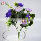 Natural Looking Low Price Wholesale 5 Heads Artificial Flower thumbnail-3
