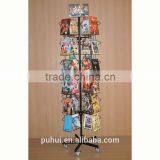Metal Wire Rotating Floor Card Rack With SGS Certificate thumbnail-4