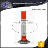 PVC reflective traffic cylinder sleeve for traffic warning sign