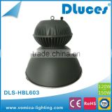 120w aluminum lamp body cob frosted glass cover highbay light