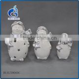direct supplier led light ceramic snowman for indoor christmas decoration