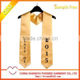 Hot Sell Imprinted Gold Academic stoles for Graduation