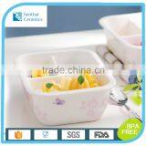 4-compartment Bento Lunch Box,Eco-friendly Safe Ceramic Food Container thumbnail-5
