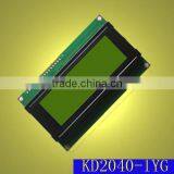 20x4 Character Yellow Green LCD Module