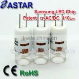 LED G4 Bulb 12VAC/DC WithSamsung LED Chips,110LM Hight Power LED G4 BULB Hot Promotion