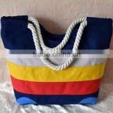 Rainbow Bar Splicing Fashion Leisure Handbag thumbnail-1