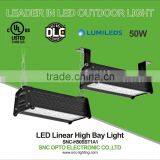 132.51LM/W Hot Selling 50w IP65 90 Degree View Angel Led Linear High Bay Light With UL CUL DLC Approved