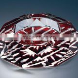 special crystal ashtray,crystal smoking set with engraved logo color for bar decorations (R-1023