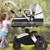 New design luxury 2 in 1 baby stroller with 360 swivel wheel from china factory