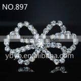 Hot ! Small Rhinestone Ribbon Button For Wedding Invitation-897 thumbnail-1