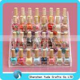 Shenzhen supplier transparent acrylic stand for nail polish, plexiglass nail polish display stand