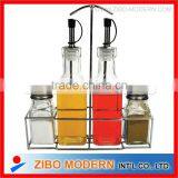 4pc Condiment Glass Bottle