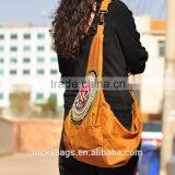 Wholesale Designer Thai Cotton Hobo Sling Bag Crossbody Bag Canvas Embroidery Bag thumbnail-2