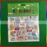 Embossed PVC Cartoon Stickers/lovely Cats PVC Stickers