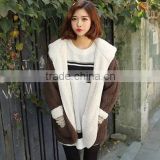 2015 Winter Style Women Casual Coat Manufacturer Wholesale Cashmere Wool Double Side Wear Coat
