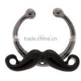 Stainless Steel Mustache Septum Ring Piercings Body Jewelry