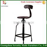 China Wholesale Metal Swivel Bar Stool Outdoor With Backrest