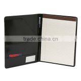 Hot Selling Custom Leather Folder/PU Portfolio/file Folder With LOGO thumbnail-2