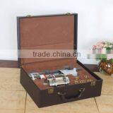 Alibaba China factory wholesale custom high-grade PU leather gift boxes, brown storage box