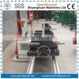 Circular Twin Blades Wood Sliding Table Sawmill