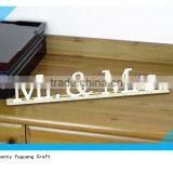 Freestanding Home Decor Mr & Mrs Wood Word Sign thumbnail-2