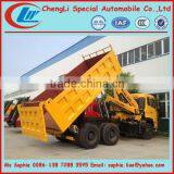 Dongfeng 6x4 Dump Truck With Crane, Dump Truck Mounted Crane thumbnail-1