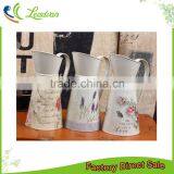 Made in China Wholesale Galvanized Mini Metal Pitcher Flower Vase thumbnail-1