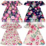 Girls Floral Printed Frock Designs Pattern Summer Dress thumbnail-1