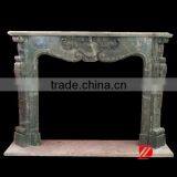 Nero Margiua Marble Fireplace Mantel thumbnail-1