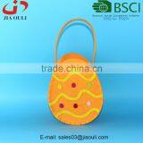 BSCI Audit Factory Easter Decoration Nice Non-woven Felt Egg Easter Basket thumbnail-5