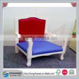 Queen Anne Childs Solid Wood Armchair Chair With Leather Seat CN thumbnail-1