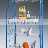 534-35B metal wire kitchen trolley storage cart for vegetable fruit food