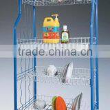 534-35B Metal Wire Kitchen Trolley Storage Cart for Vegetable Fruit Food thumbnail-1