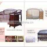 Round 8 in 1 Factory Price Convertible Cribs Adult Baby Crib thumbnail-6