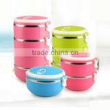Round Shape Stainless Steel Takeaway Food Container With Handle thumbnail-6
